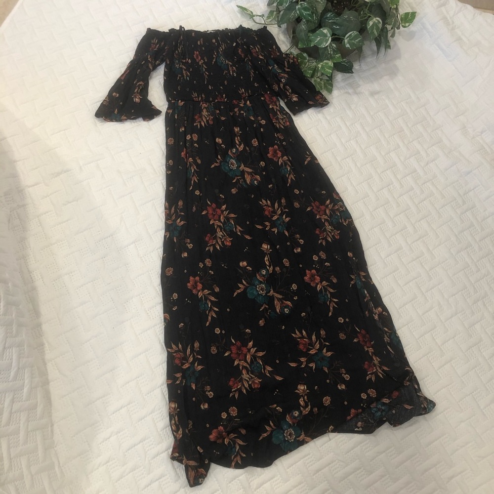 Floral Maxi Dress - L